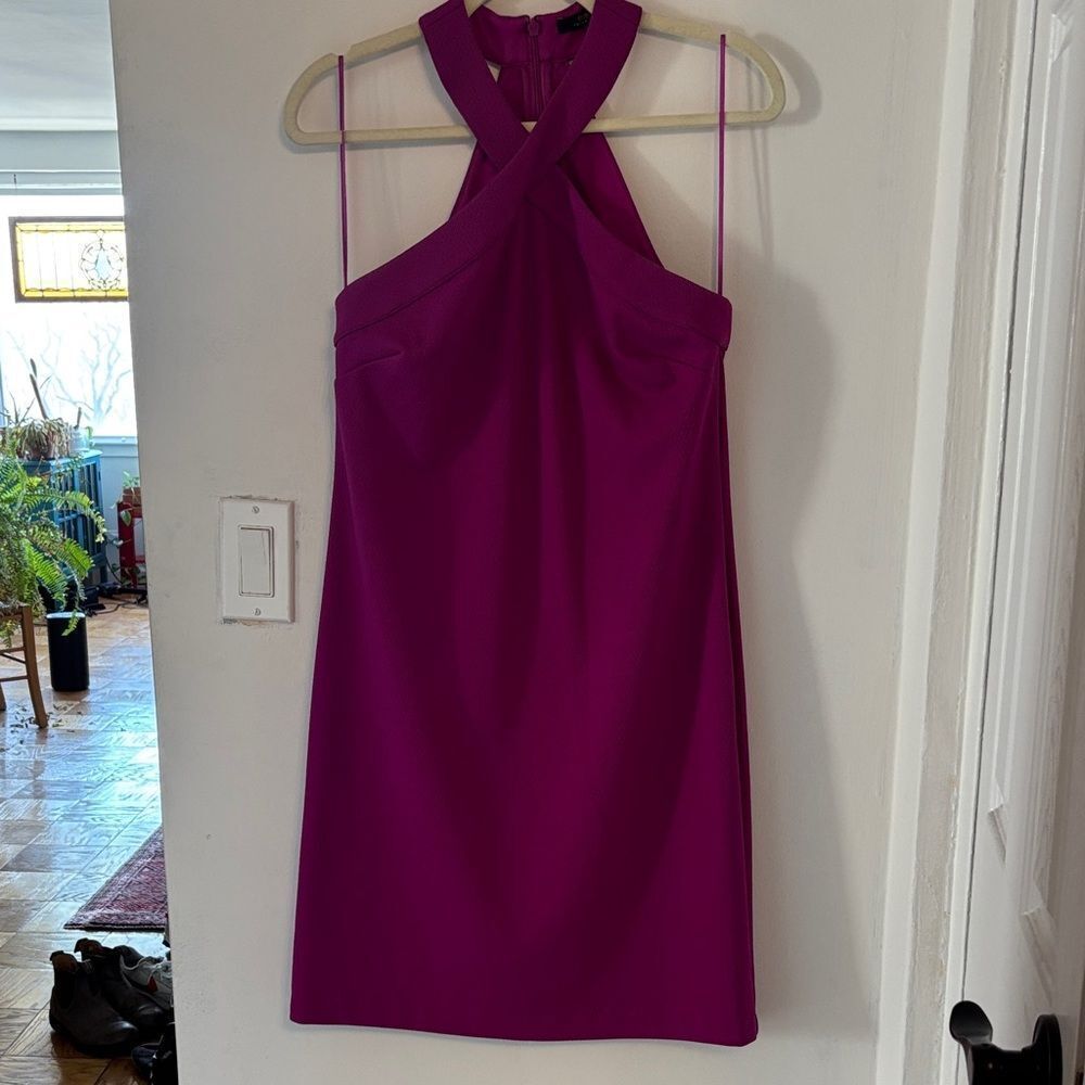 Trina Turk Halter Magenta Dress Size Small